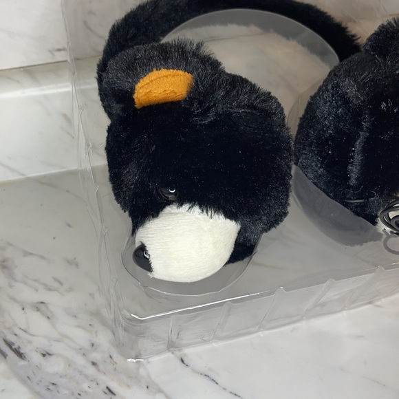 NWT Kids Plush Teddy Bear Wired Headphones – 3.5mm Jack - Black - Picture 5 of 8